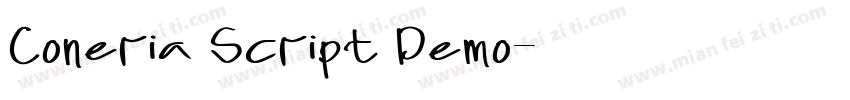 Coneria Script Demo字体转换